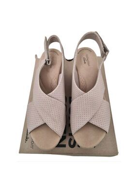 CLARKS ANNADEL PARKER WOMEN'S SLINGBACK WEDGE SANDALS SIZE 11